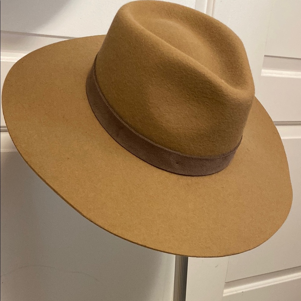 Rag & Bone Tan Wool Fedora Hat